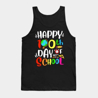 Happy 100th Day of School 100th Day of School Kids Teacher Tank Top